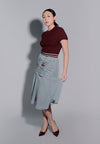 Holiday 2025 Jitters Short Sleeve Dress (Maroon/Mint)