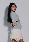 Holiday 2025 Jitters Short Sleeve Top (Mint Green)