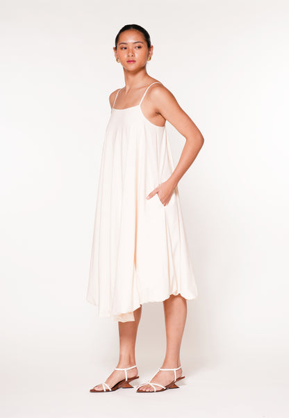 Raf Jockey Sleeveless Dress W/ Belt (Cream)