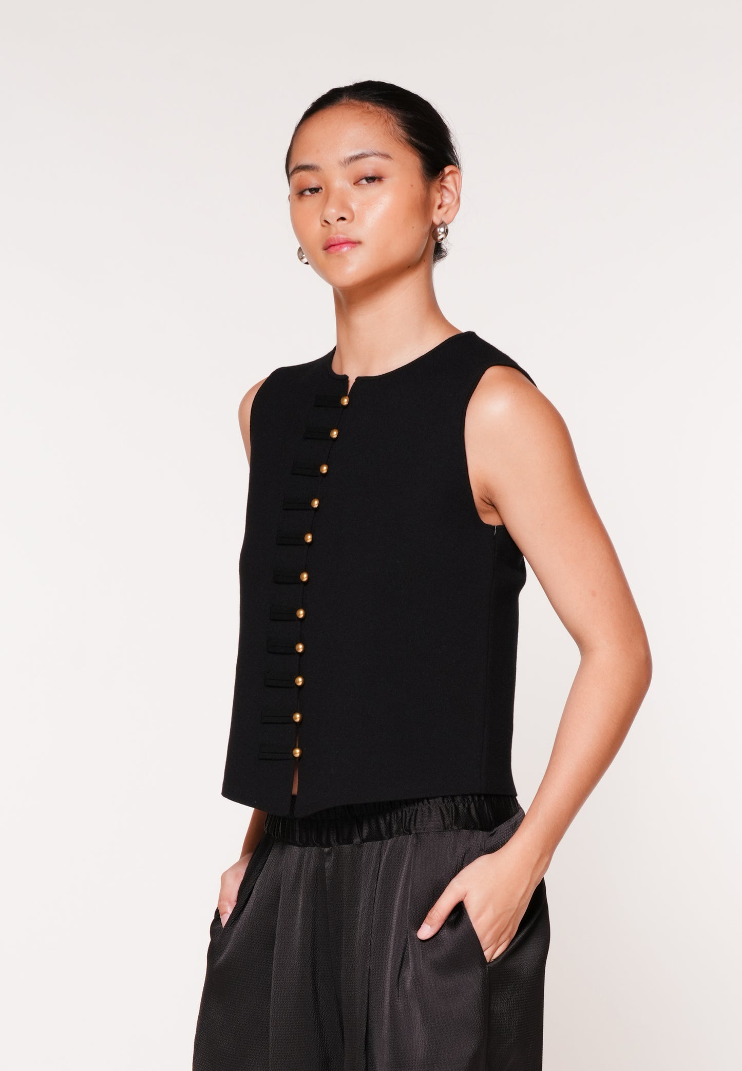 Raf Joust Sleeveless Top (Black)
