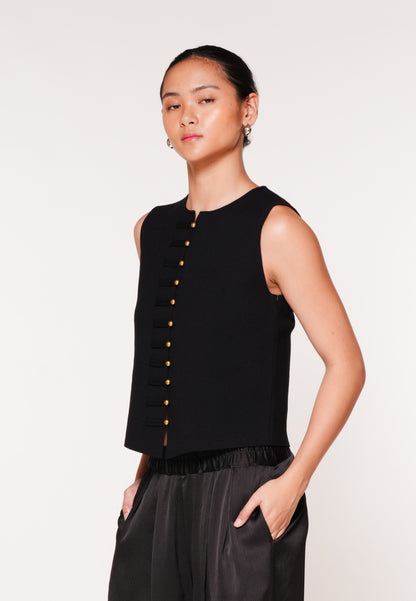 Raf Joust Sleeveless Top (Black)