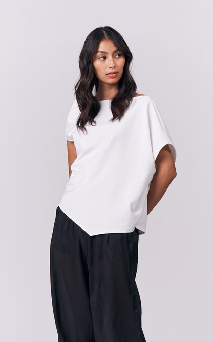 Joyous Short Sleeve Top (White)