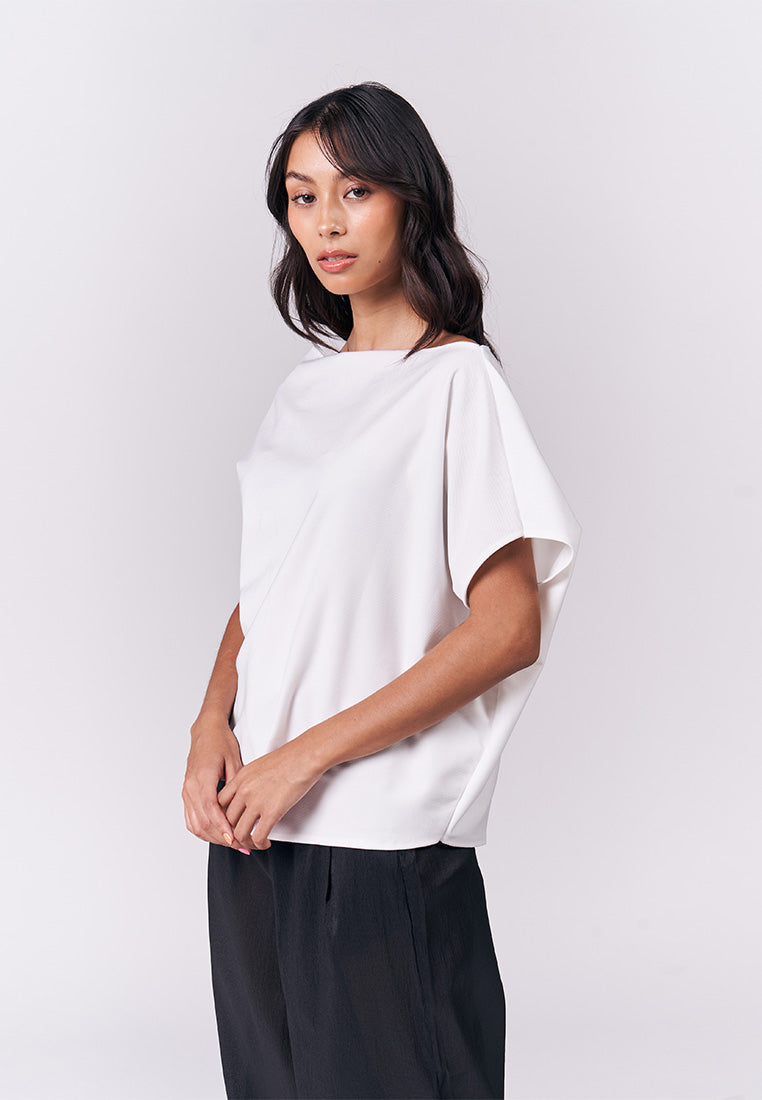 Joyous Short Sleeve Top (White)