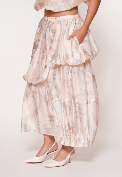 Raf Jubilant Skirt (Printed Beige)