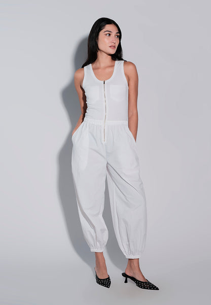 Holiday 2025 Jugger Sleeveless Pantsuit  (White)