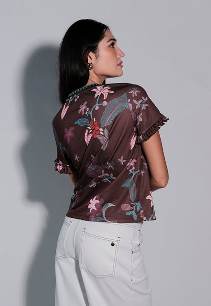 Holiday 2025 Jungle Short Sleeve Top (Multi)