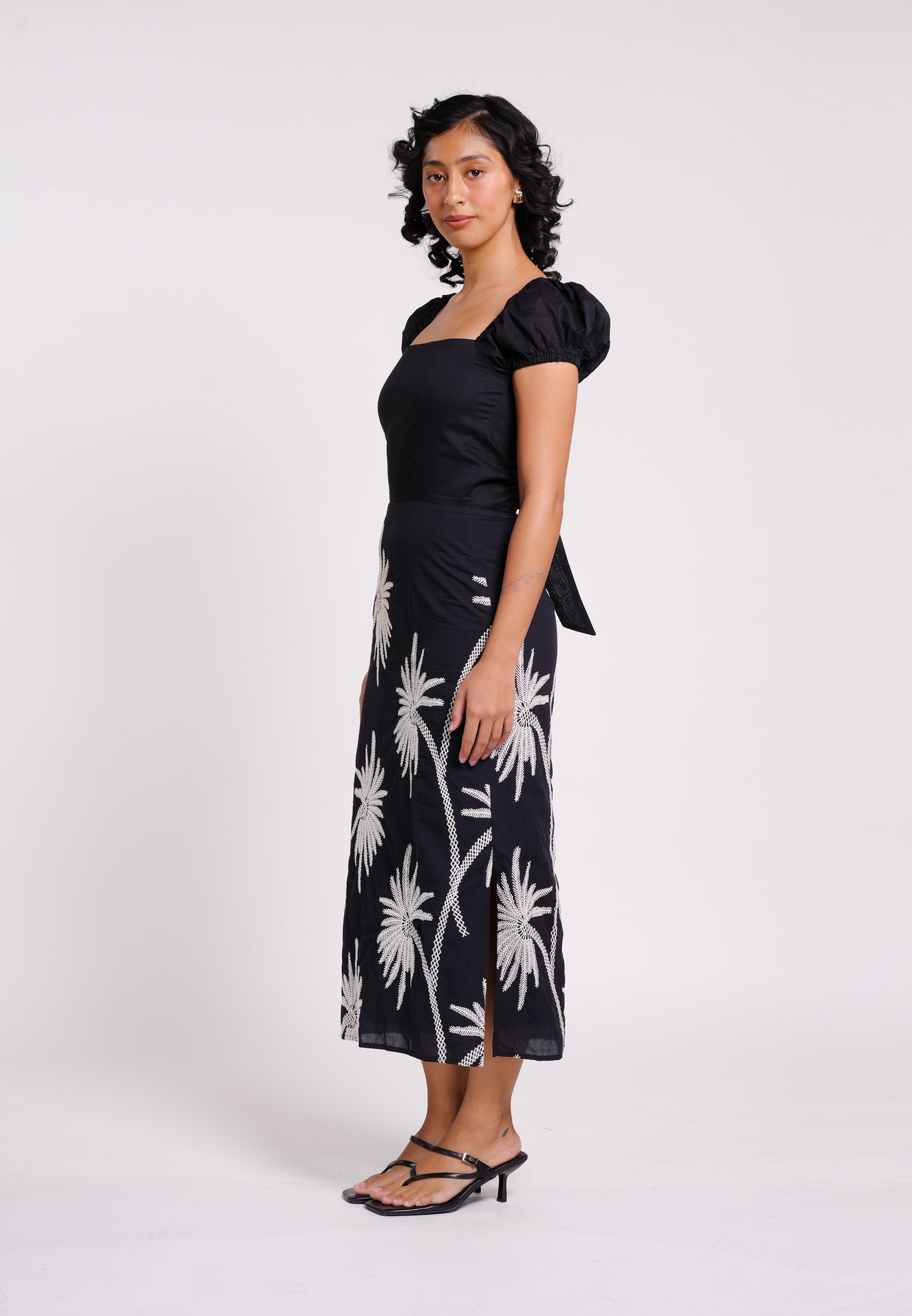 Raf Keep Short Sleeve Dress (Printed Black)
