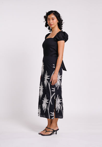 Raf Keep Short Sleeve Dress (Printed Black)
