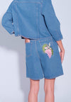 DNM Studios x Raxenne Kingfisher Shorts W/ Embro (Blue)