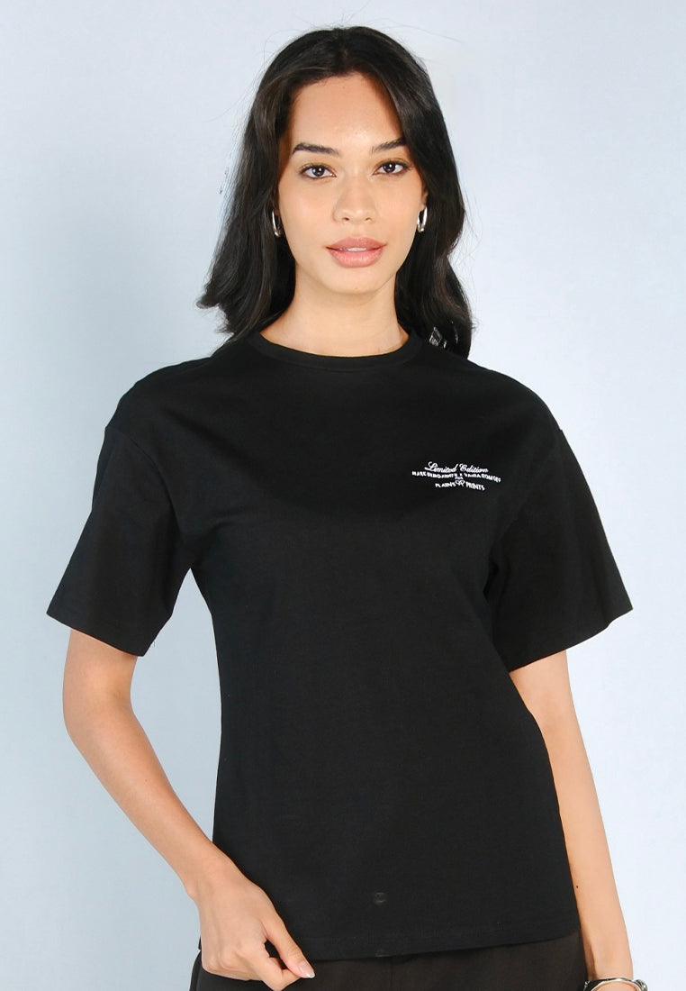 Mark Bumgarner X Vania Romoff For Plains & Prints Limited Edition Tee Top (Black)