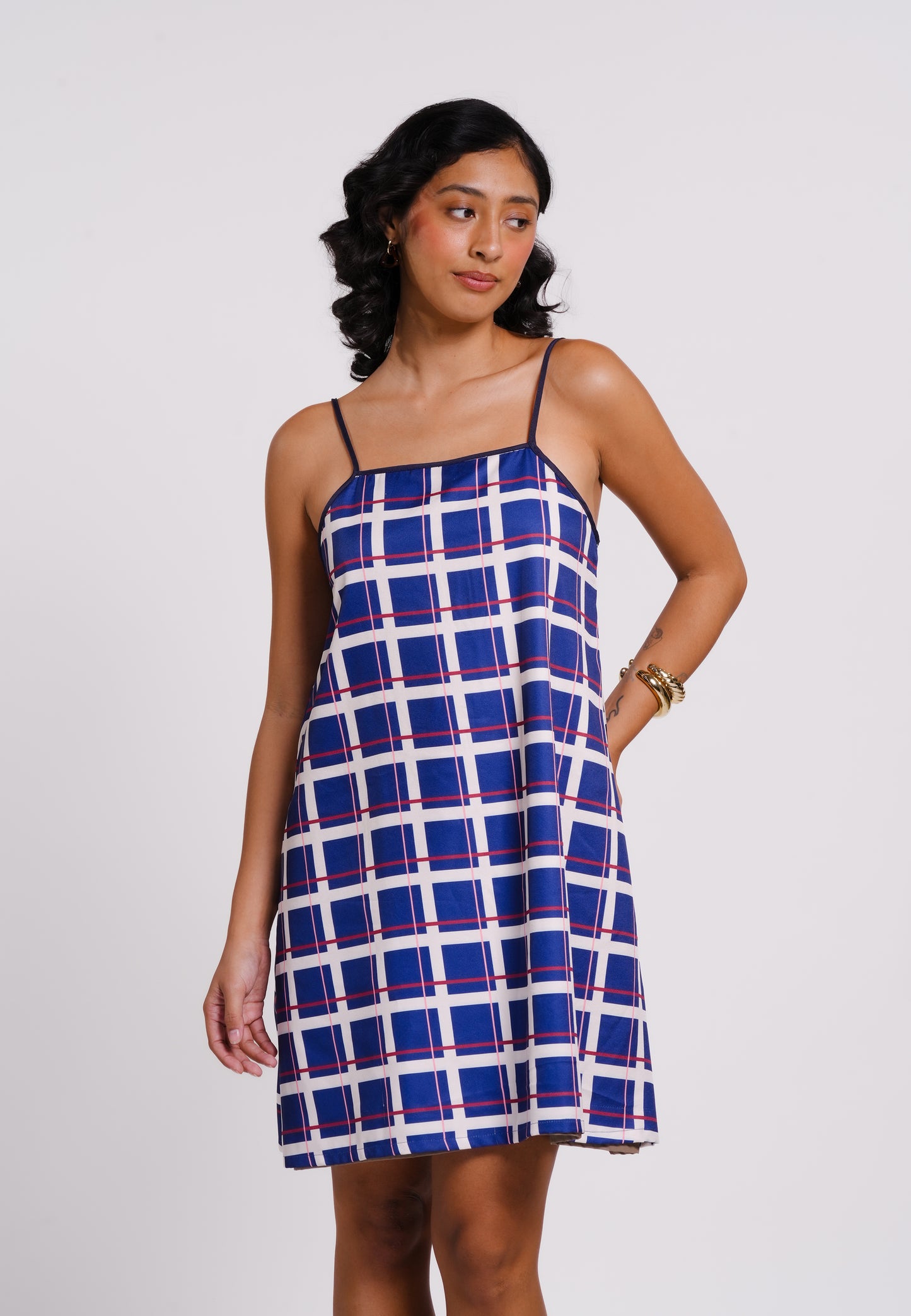 Archetype Summer Essentials Lucky Reversible Sleeveless Dress (Printed Brown)