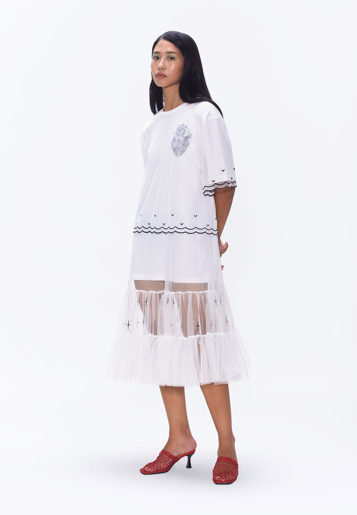 Plains & Prints x Randolf Logo T-Shirt Dress (Offwhite)