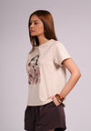 Summer Tees 2026 Maria Short Sleeve Shirts Top (Khaki)