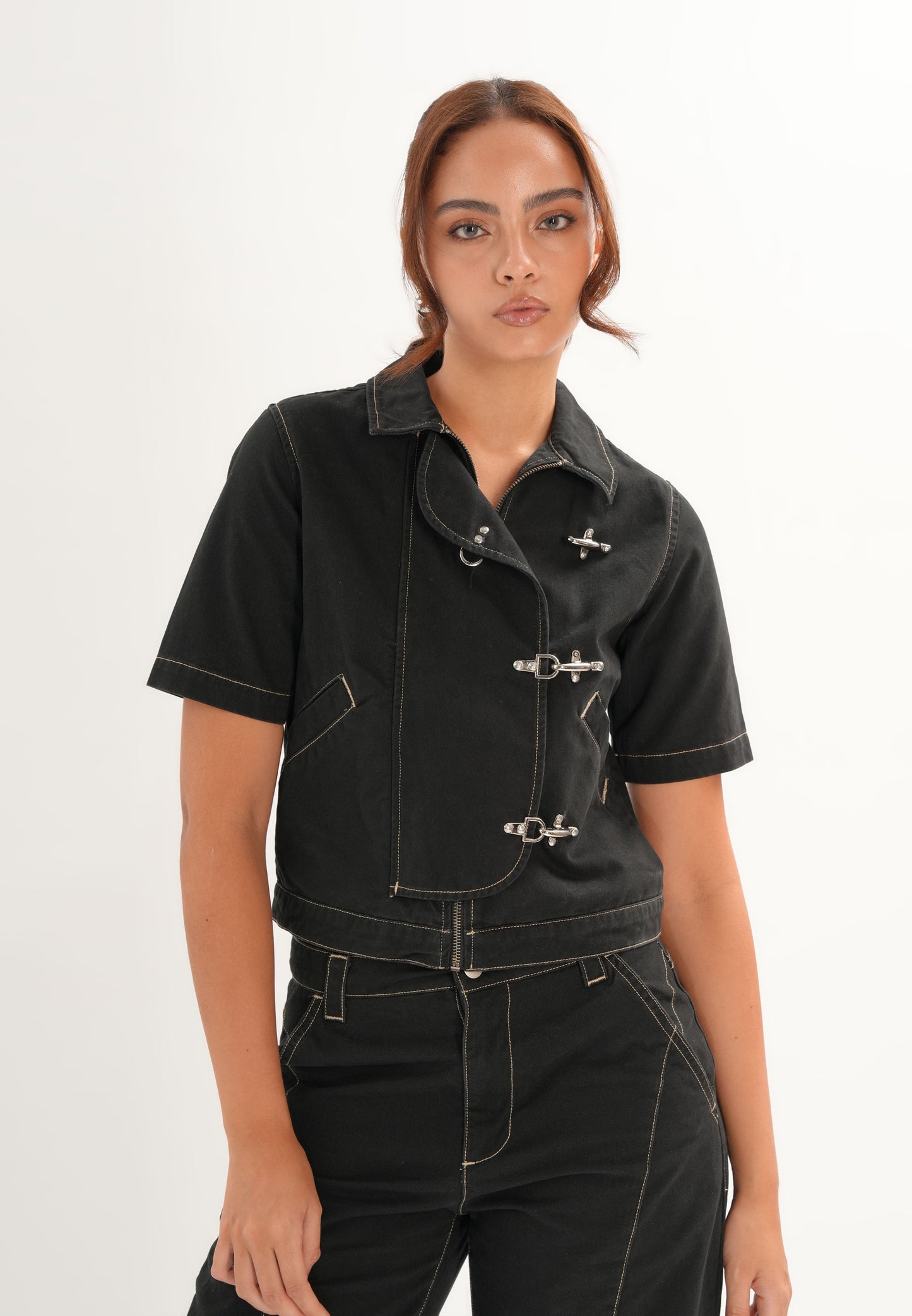Archetype Refined Meteorite Short Sleeve Top (Black)