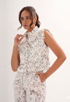 Archetype Refined Moonbeam Sleeveless Top (Printed White)