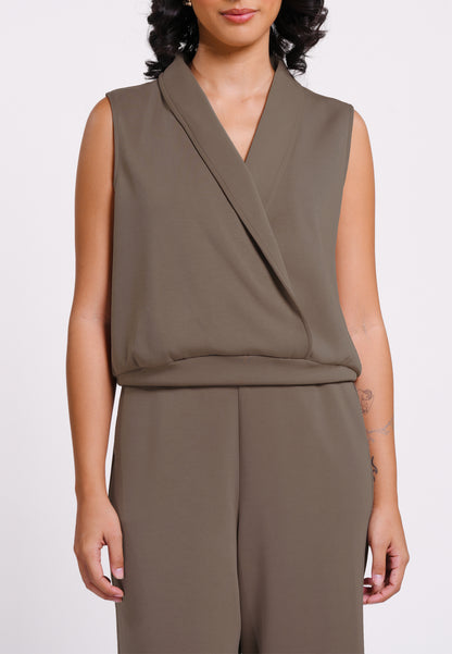 Raf New Sleeveless Top (Taupe)