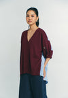 RAF Paddle Short Sleeve Top (Burgundy)
