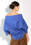 Sari- Sari Panuello Short Sleeve Top (Blue)