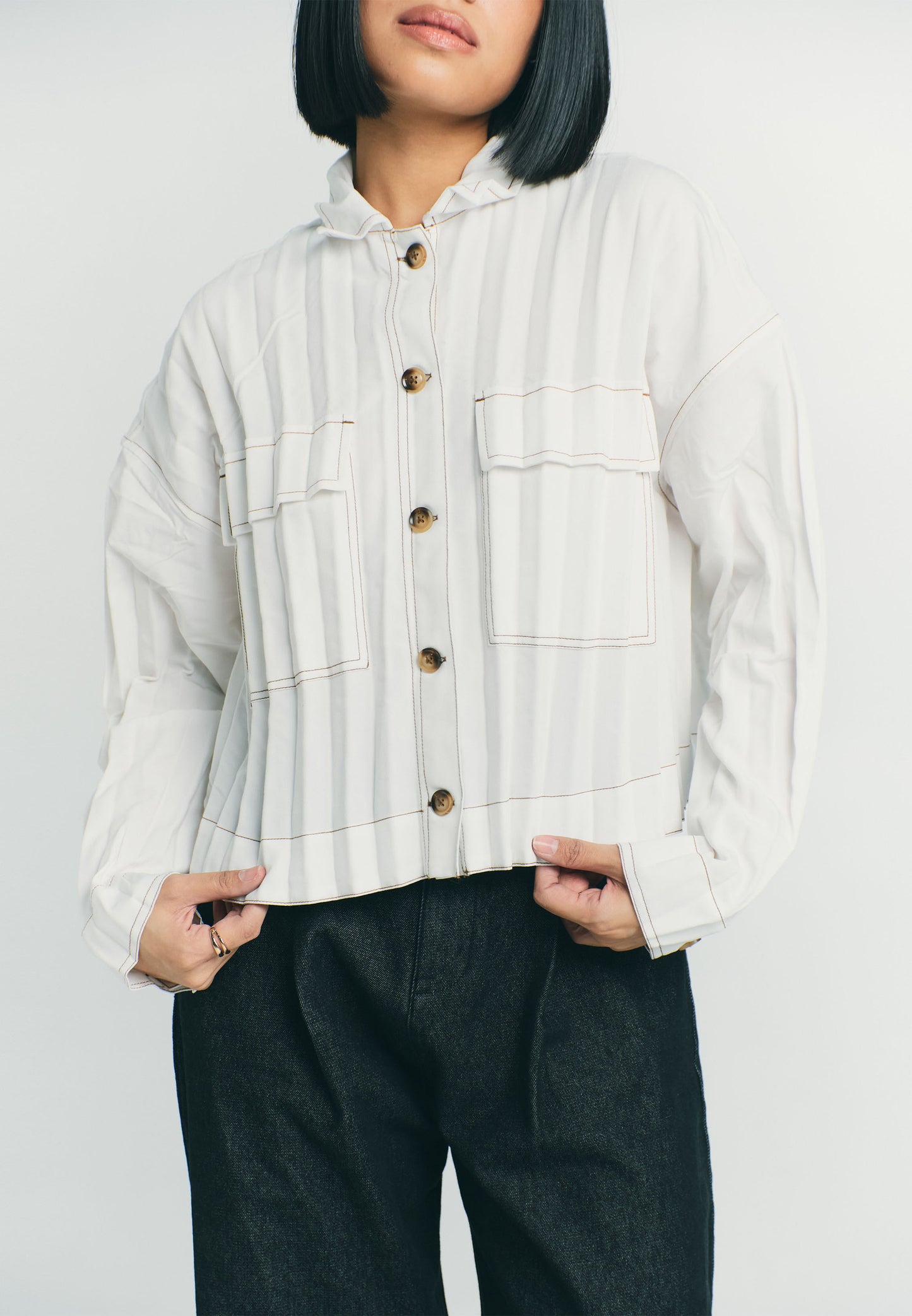 RAF Plummet Long Sleeve Top (White)