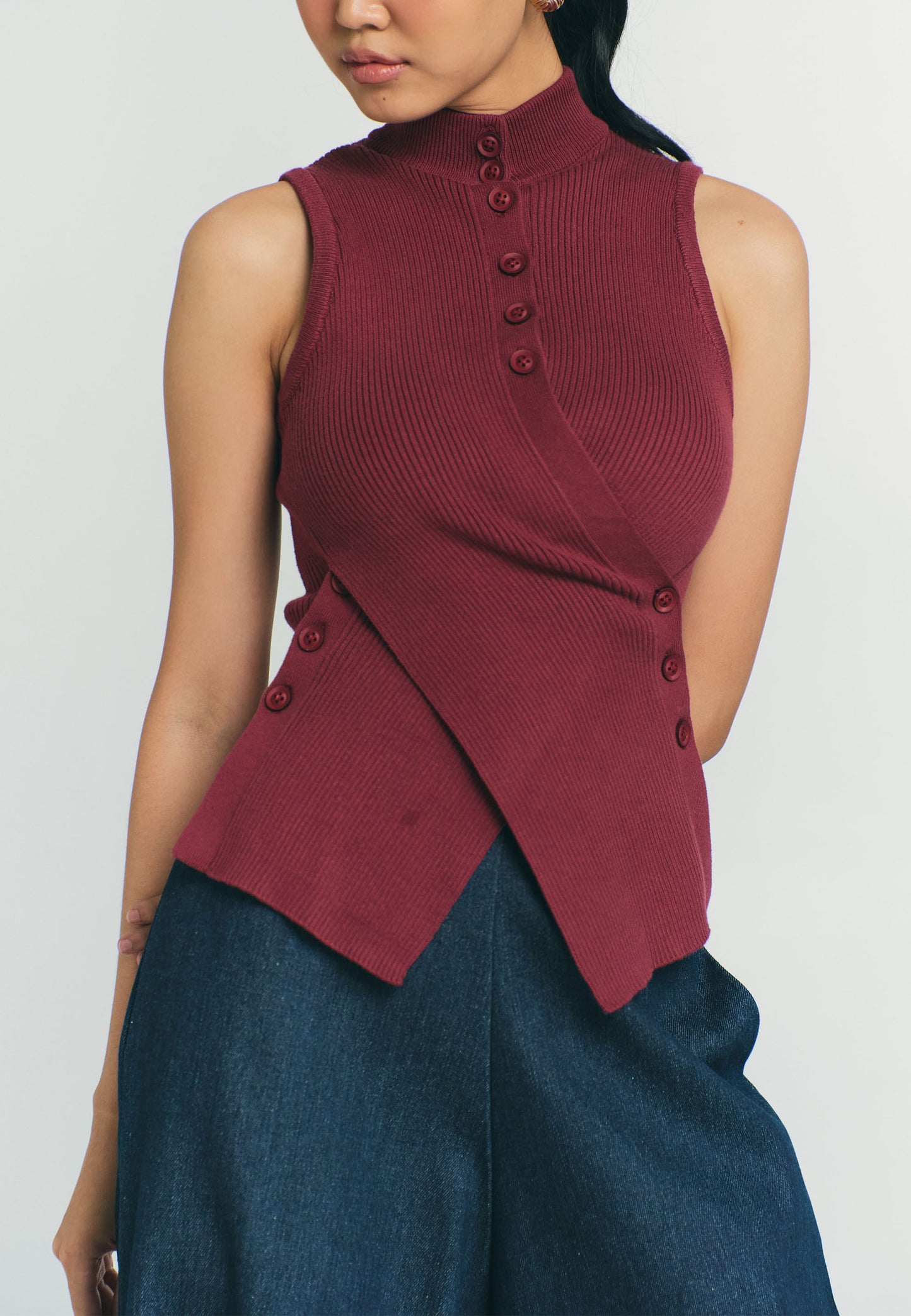 RAF Prim Sleeveless Top (Burgundy)