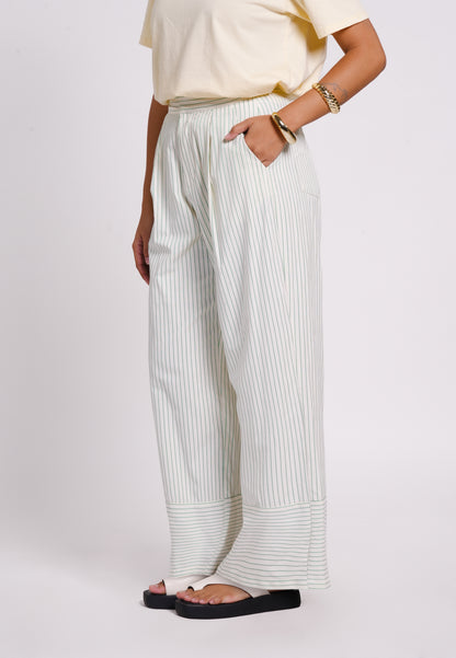 Archetype Summer Essentials Quanna Pants (Striped Green)