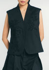 RAF Quarter Sleeveless Vest Top (Black)