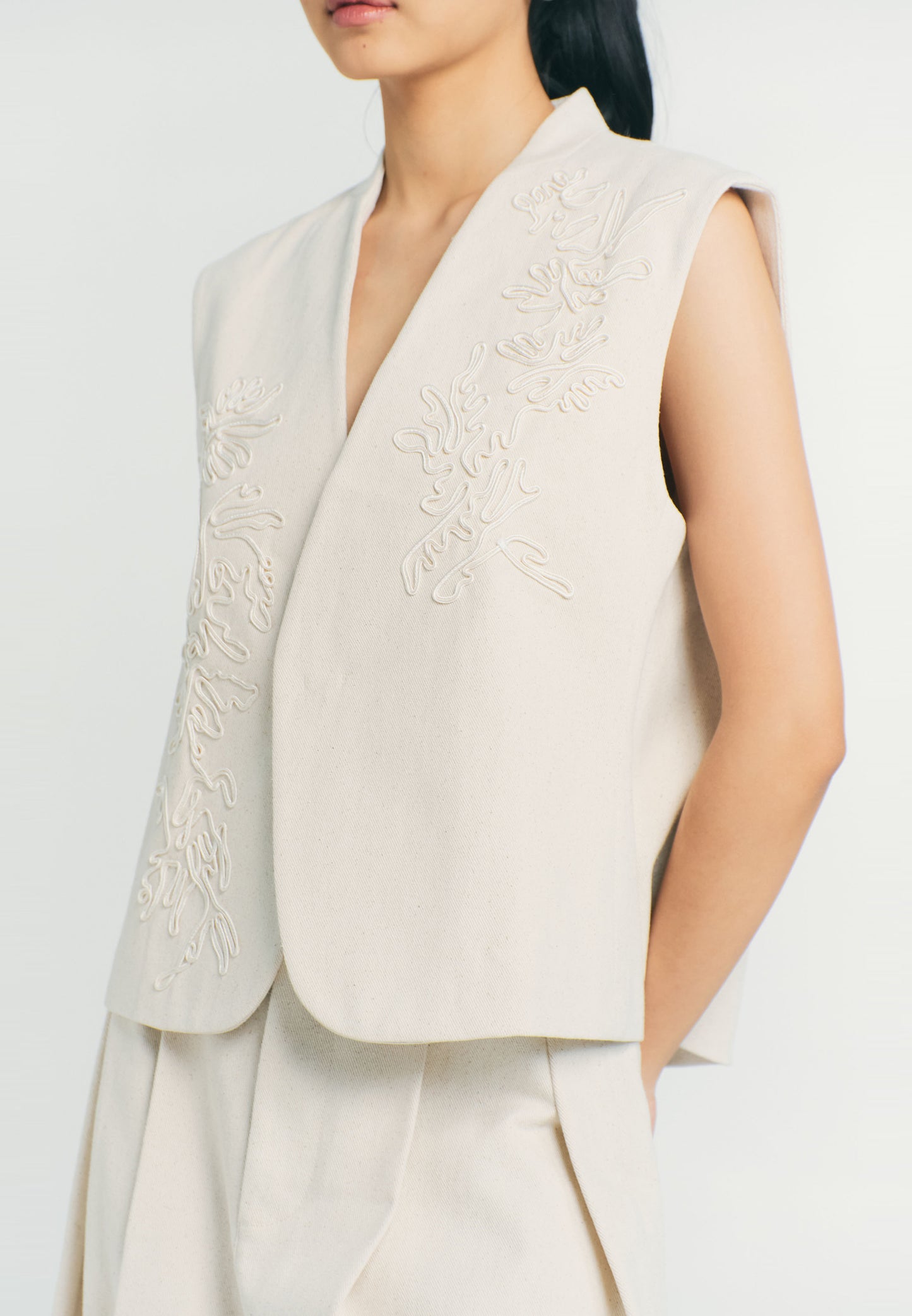 RAF Quarter Sleeveless Vest Top (Khaki)