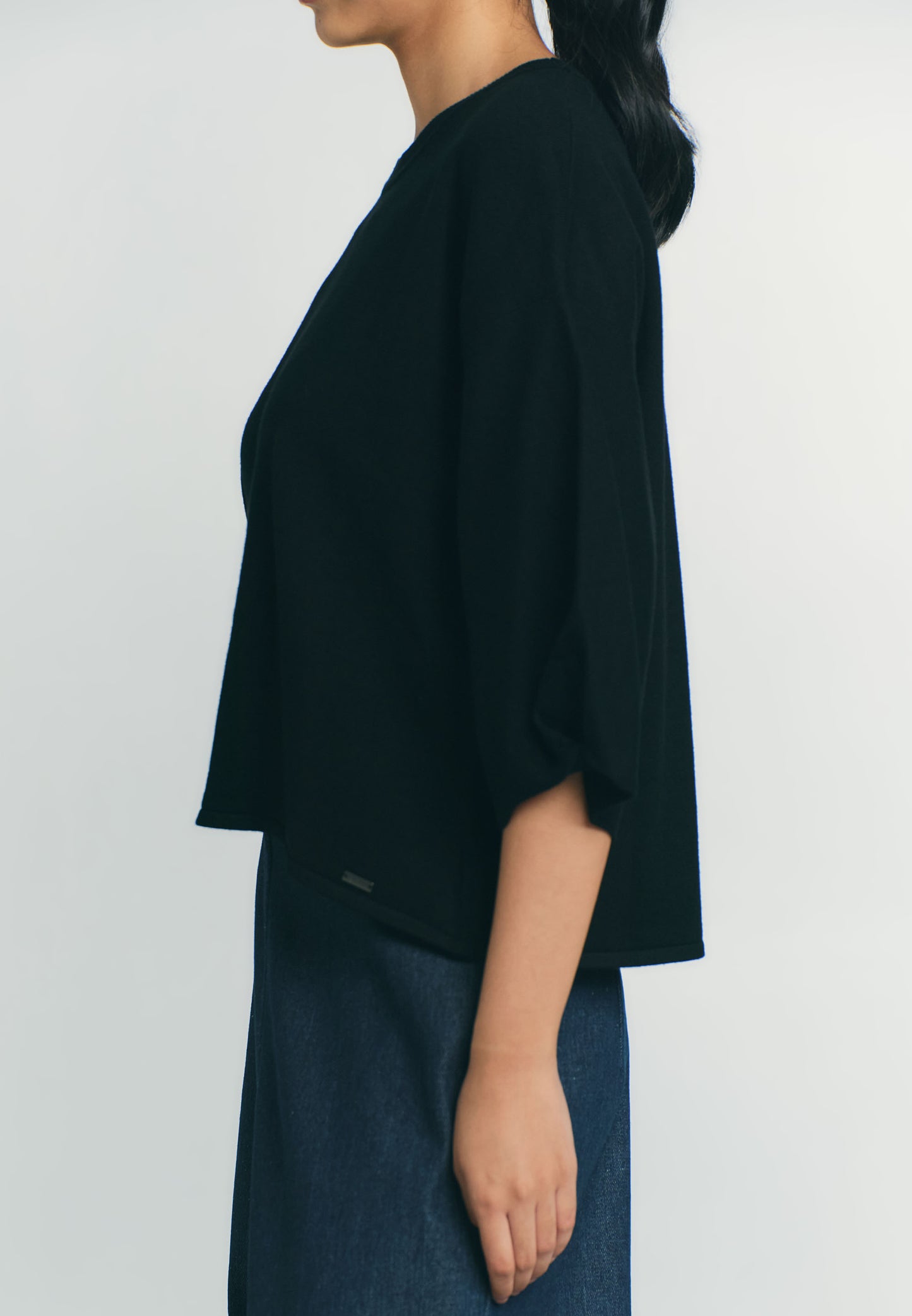 RAF Quin Quarter Sleeve Top (Black)