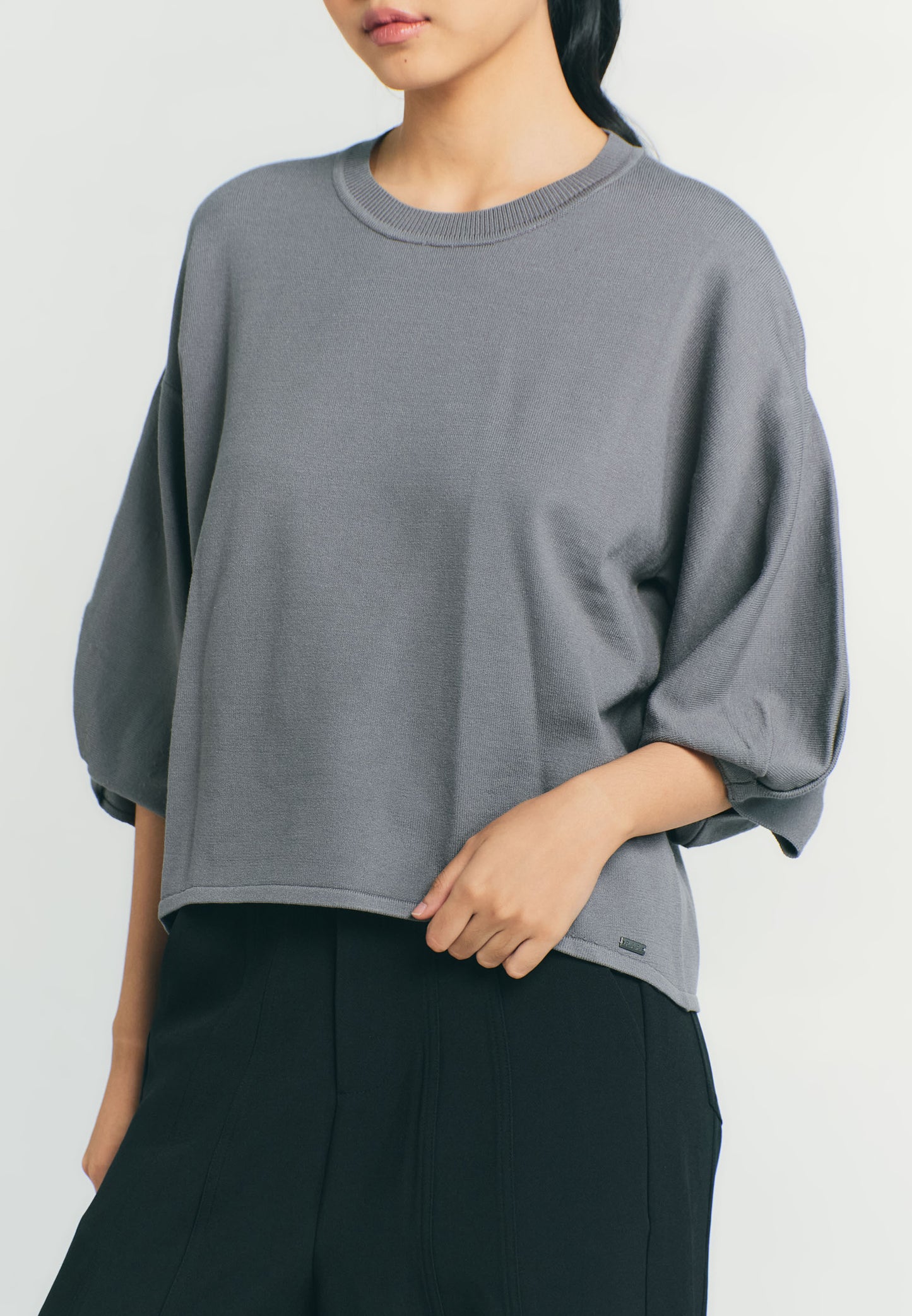 RAF Quin Quarter Sleeve Top (Gray)