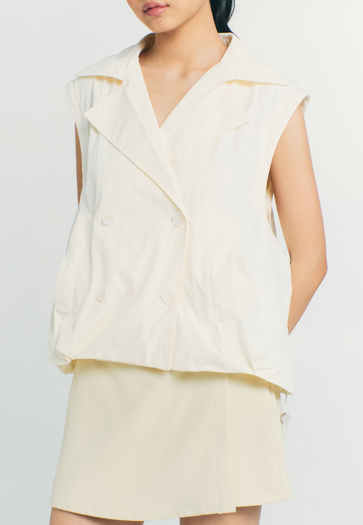RAF Quiver Long Sleeve Jacket 2 Way  (Cream)