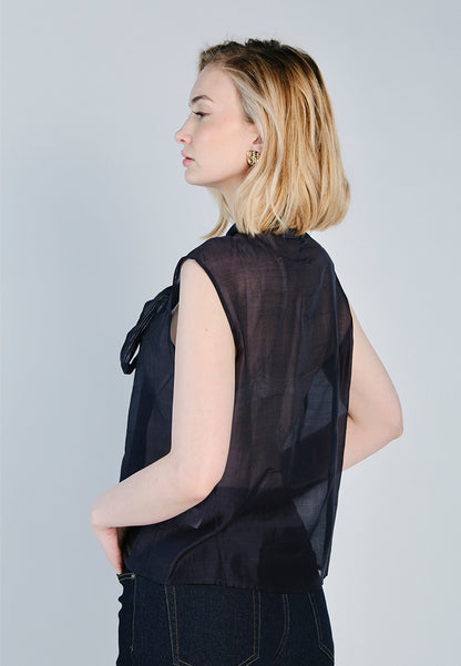 Raf Fana Sleeveless Top (Mid.Blue)