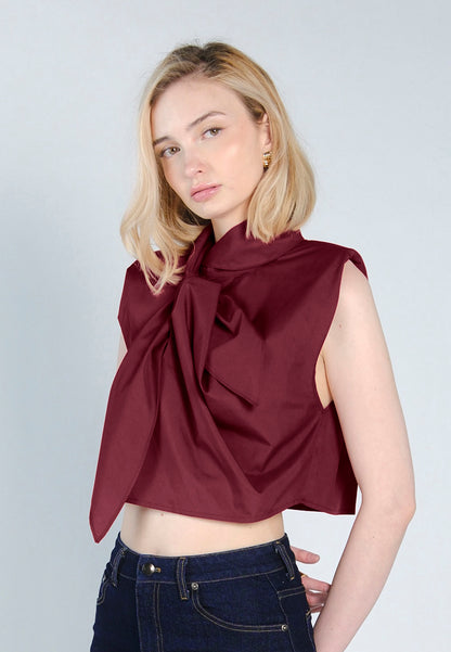 Raf Fowler Sleeveless Top (Maroon)