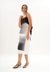 Archetype Refined Raven Multi-Way Sleeveless Dress (Printed White)
