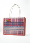 Plains & Prints × Pete Rich Tote Bag W/ Charm (Blue/Red)
