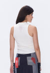 Plains & Prints x Randolf Ribs Knit Sleeveless Top (Offwhite)