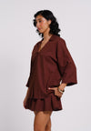 Archetype Summer Essentials Sorrel Long Sleeve Top (Brown)
