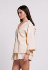 Archetype Summer Essentials Sorrel Long Sleeve Top (Cream)