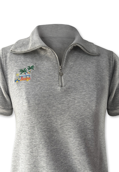 Plains & Prints × Pete Rich Short Sleeve Sportshirt Top (Heather Gray)