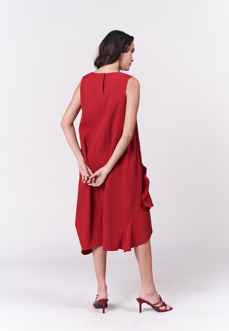 Holiday Dresses Syra Sleeveless Dress (Red)