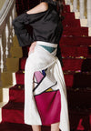 Plains & Prints X Michael Leyva Via Skirt  (Printed White)