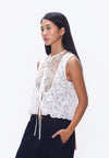 Plains & Prints X Randolf Wave Sleeveless Vest (Offwhite)