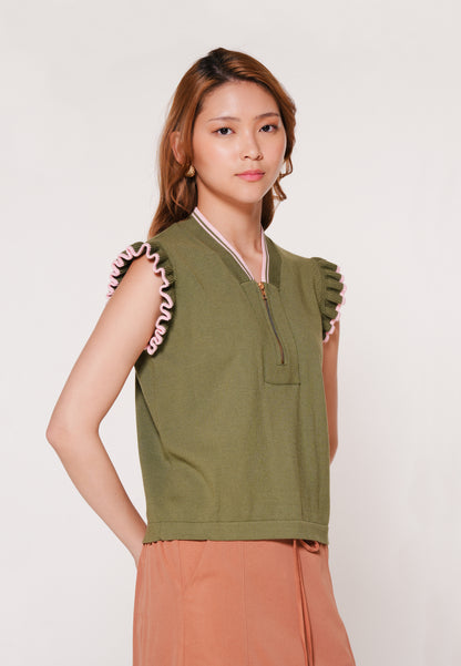 Akai Sleeveless Top (Green)