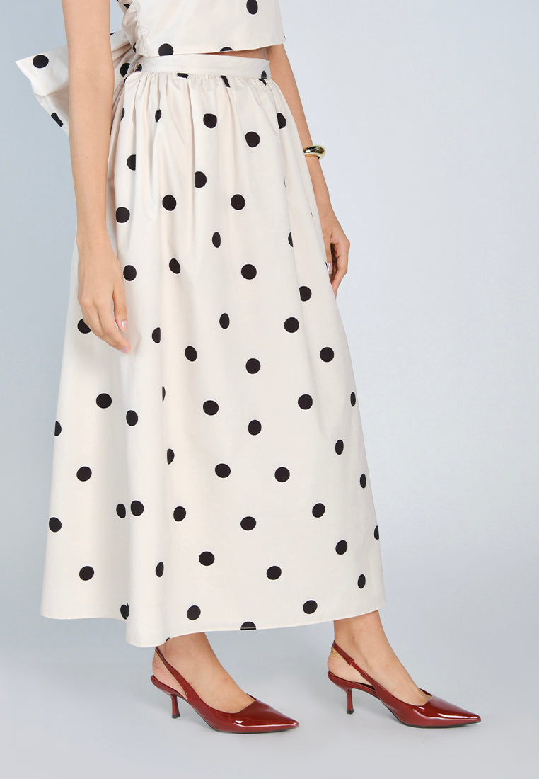Mark Bumgarner X Vania Romoff For Plains & Prints Amelia Skirt  (Polkadot)