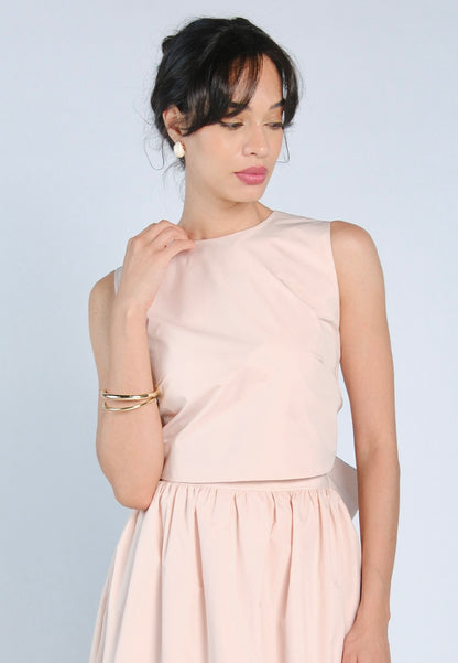 Mark Bumgarner X Vania Romoff For Plains & Prints Amelia Sleeveless Top (Blush)