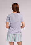 Summer Tees 2026 Amparo Short Sleeve Shirts Top (Lt. Blue)