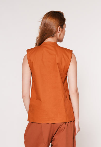 Archie Sleeveless Top(Camel)