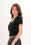 Archetype Refined Asphalt Extended Sleeve Top (Black)