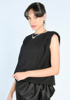 Mark Bumgarner X Vania Romoff For Plains & Prints Ava Sleeveless Top (Black)