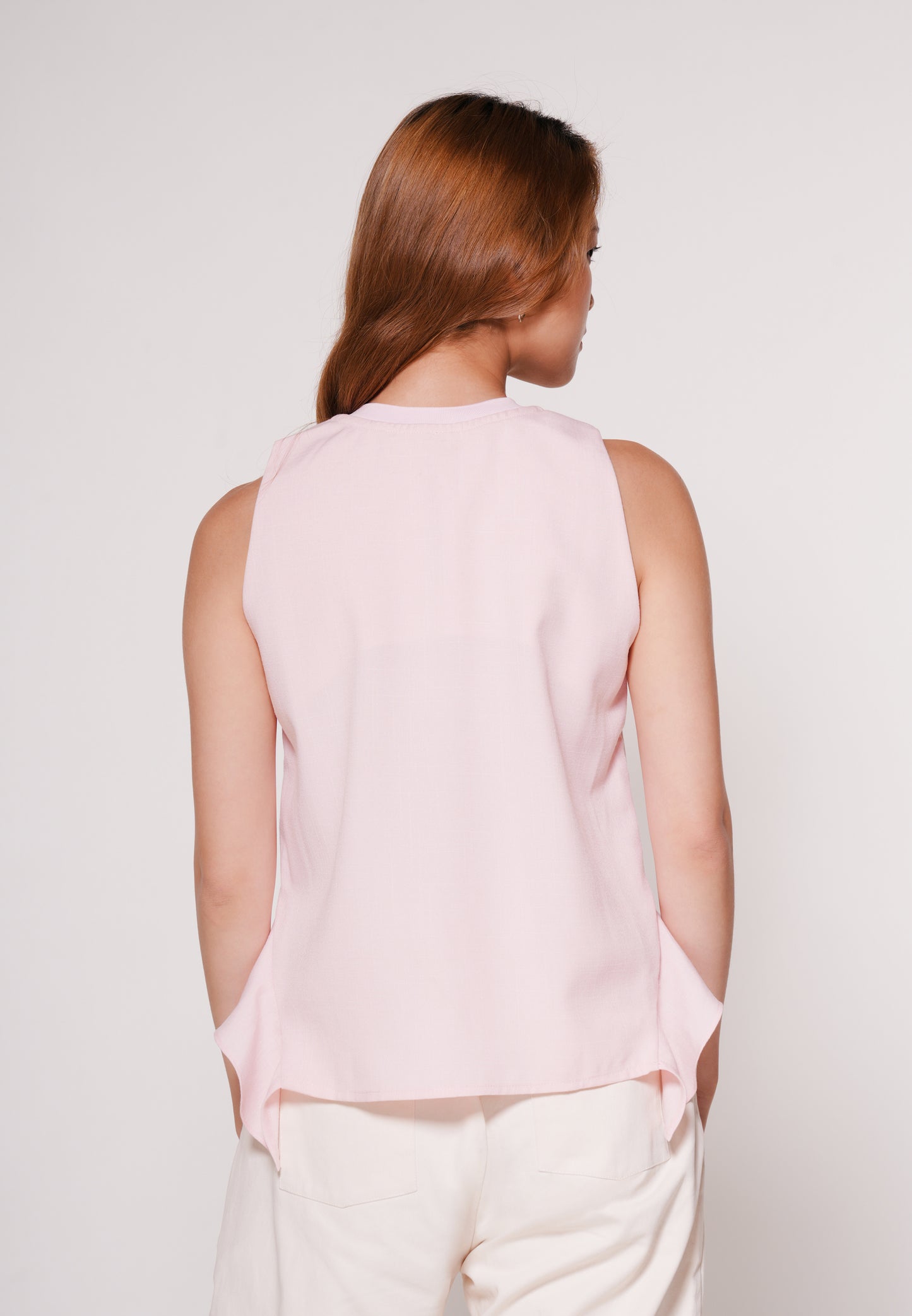 Aven Sleeveless Top (Blush)