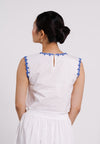 Baker Sleeveless Top (White)
